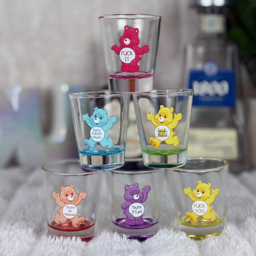 SwearBears 6pc Shot Glass Set