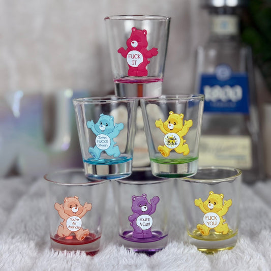 SwearBears 6pc Shot Glass Set